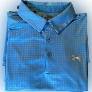 Men’s Under Armor Blue XL Cold Black Dri-Fit Polo